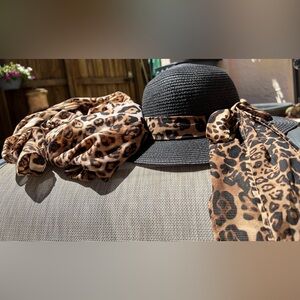 Animal Print Hat & Match Scarf